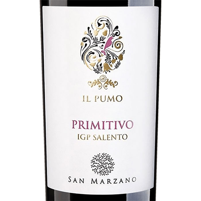 Etiket Salento IGP Il Pumo Primitivo San Marzano MARZ57018_2